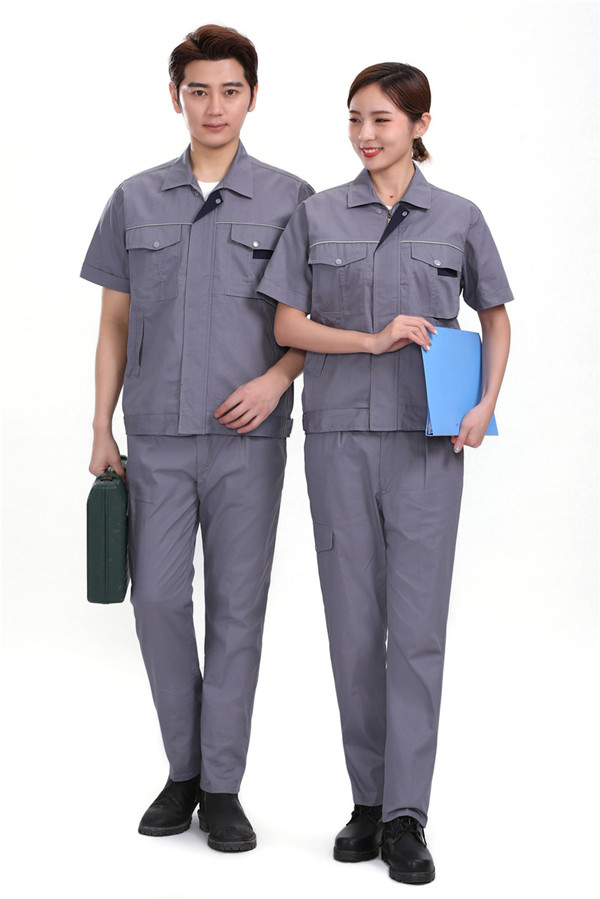 夏季短袖工作服订制