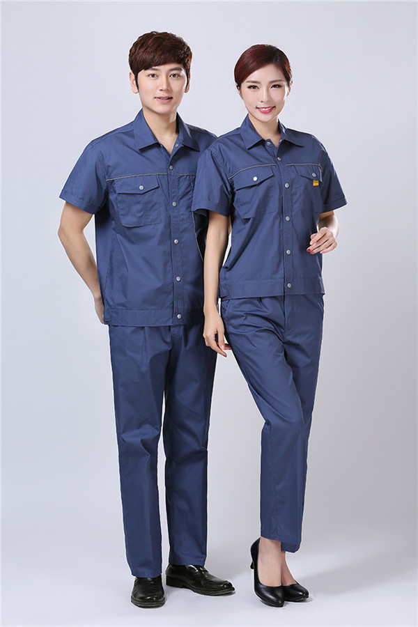 夏季短袖工作服订制