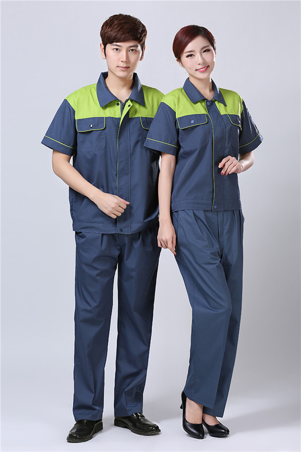 夏季短袖工作服订制