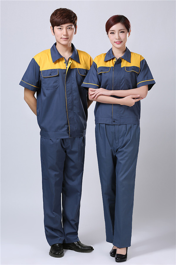 夏季短袖工作服订制