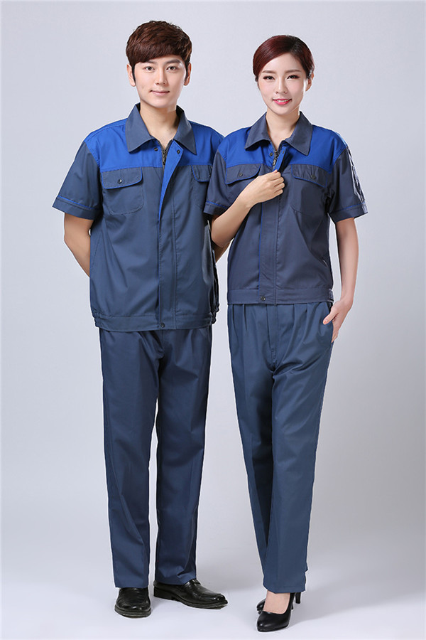 夏季短袖工作服订制