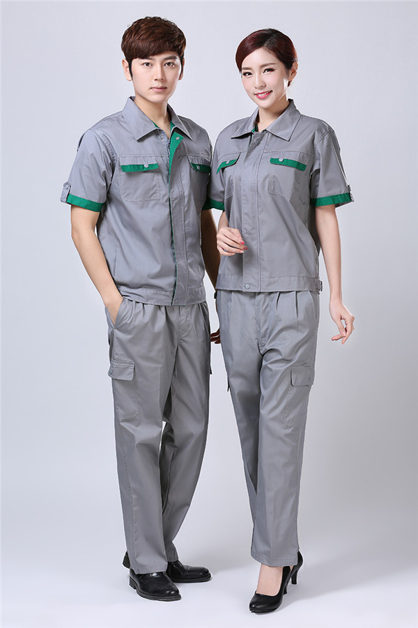 夏季短袖工作服订制